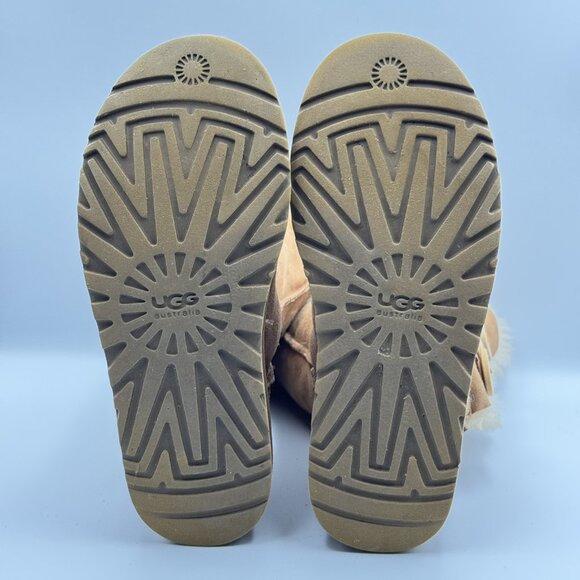 UGG Australia Women's Bailey Button Triplet S/N 1873 Suede Fur Boots Size 7 - Picture 9 of 16